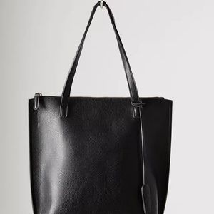 Silence + Noise Faux Leather Black Bag